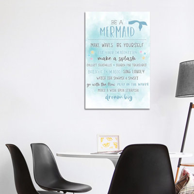 Be A Mermaid - Print on Canvas