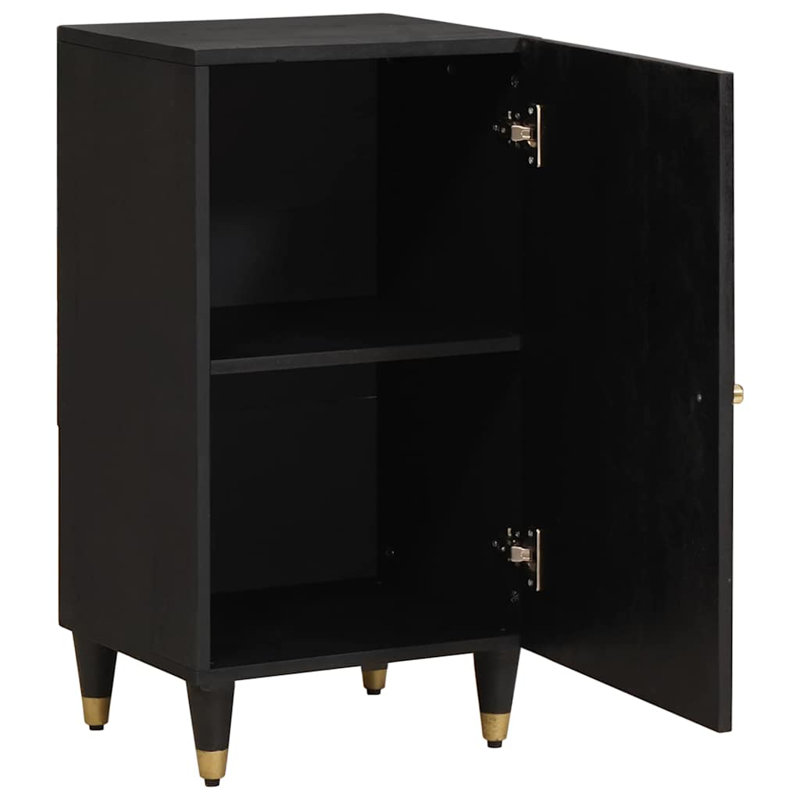 Solid Wood Rectangle Accent Cabinet