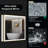 Gold Framed Medicine Cabinet with Lights and Mirror, Recessed/Surface, Plug-in/Hardwired, Outlets+USBs, 3 Colors/Dimmer/Inner Sensor Light/Defog, Magnetic Area-1300698977