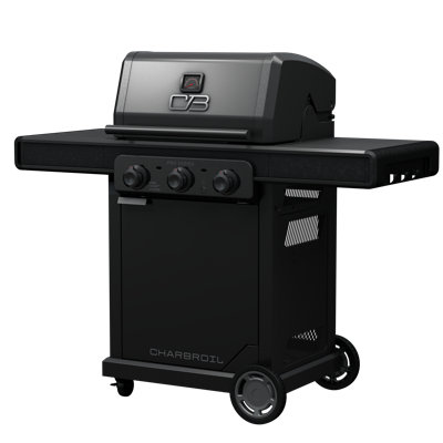 Charbroil Pro Series 3-Burner Infrared Propane Gas Grill, Matte Black