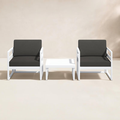 Kalani 2 - Person Patio Conversation Set with Sunbrella® Cushions
