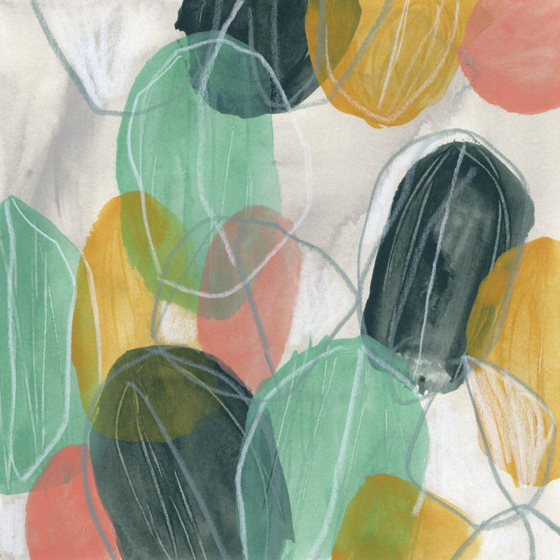 Candy Lanterns I by June Erica Vess - Wrapped Canvas Painting, 51cm H x 51cm W x 3.8cm D
