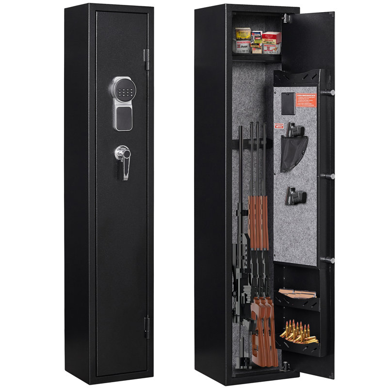 Upgraded Digital Panel with 180 Degree Full Access Door Removable Shelf Pistol Rack/Bag Gun Safe Lock