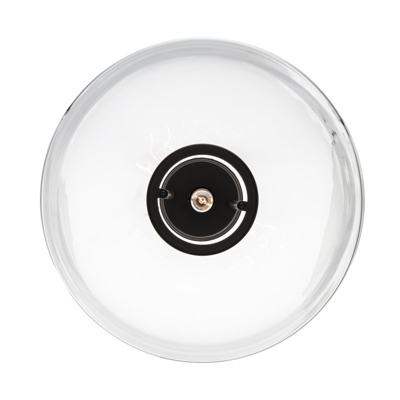 Benda 1 - Light Dome Pendant, Black, 16.5" H x 16" W x 16" D