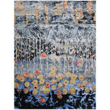 Hand Woven Wool Floral Area Rug