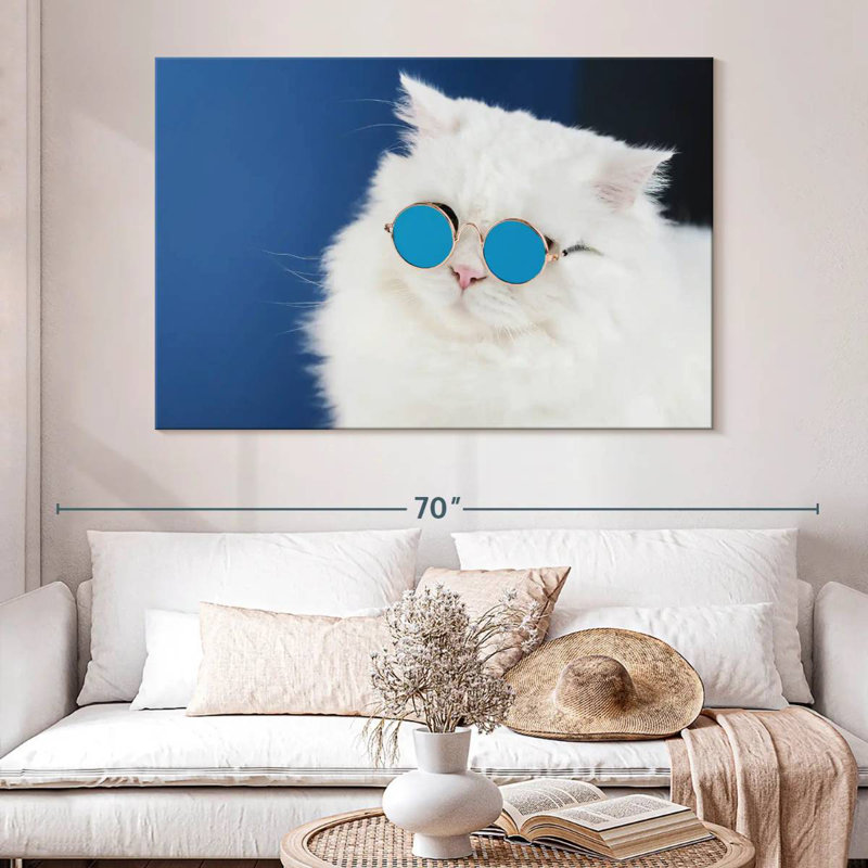 Cat Glasses, 34" H x 51" W