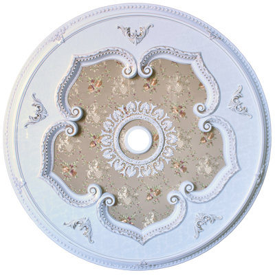 Médaillon rond de plafond doré