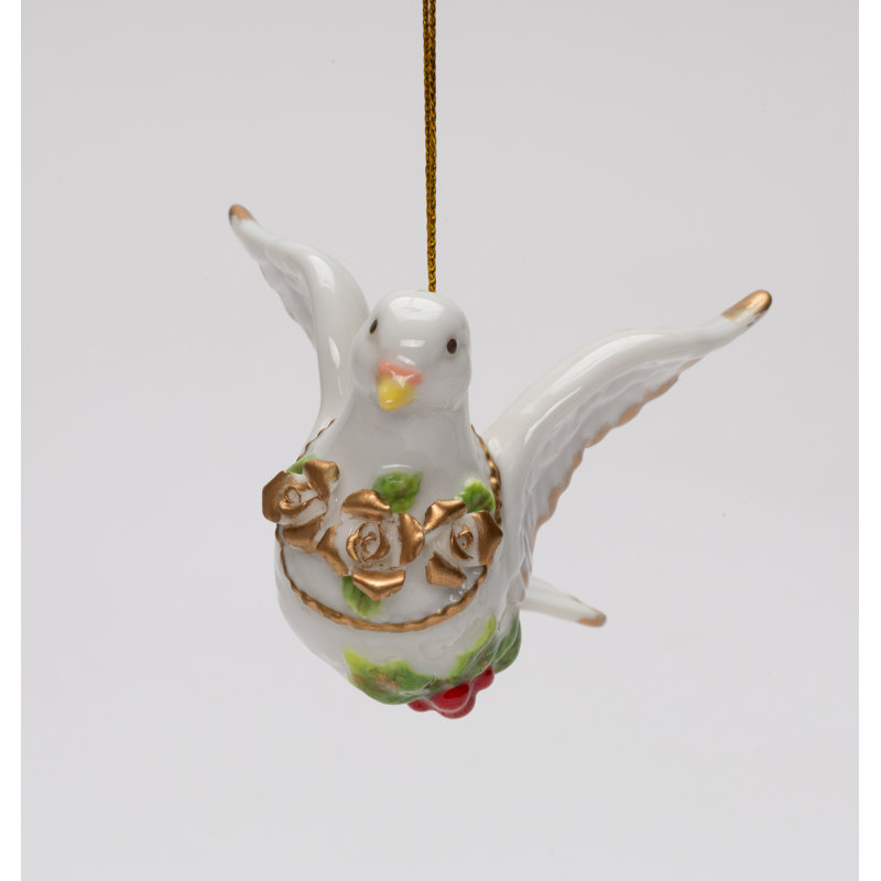 Ornement suspendu Dobbins Dove with Roses
