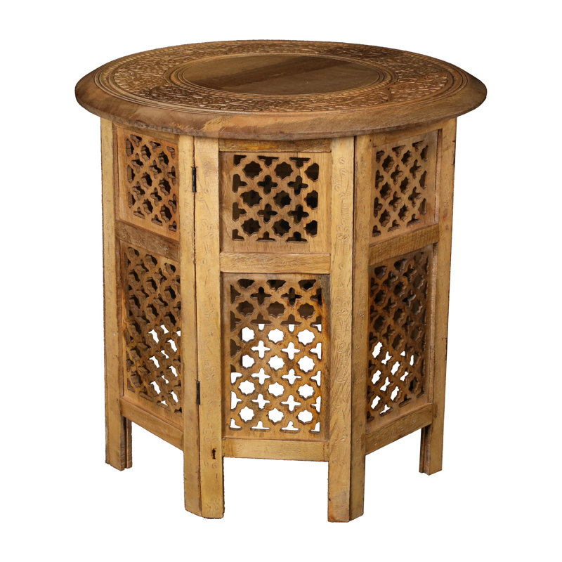 Abbeyville Frame End Table, Natural, 54cm H x 54cm W x 54cm D