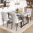 5-Piece Dining Table Chairs Set, Rectangular Dining Room Table Set For 4