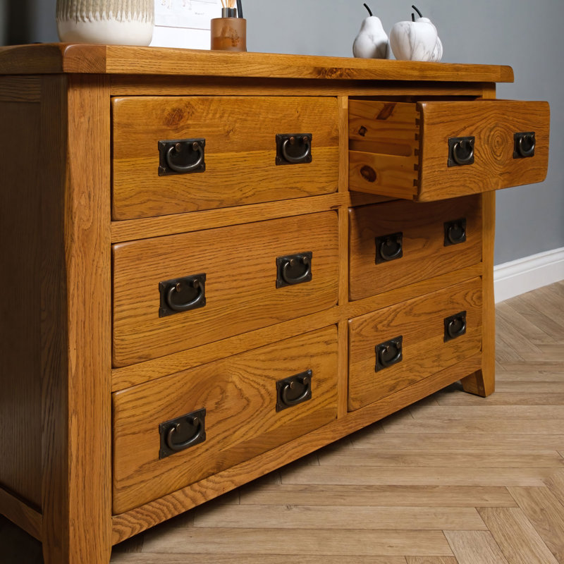 Cociani 128 cm W Chest of 6 Drawers