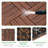 12'' L x 12'' W Wood Interlocking Deck Tile in Brown