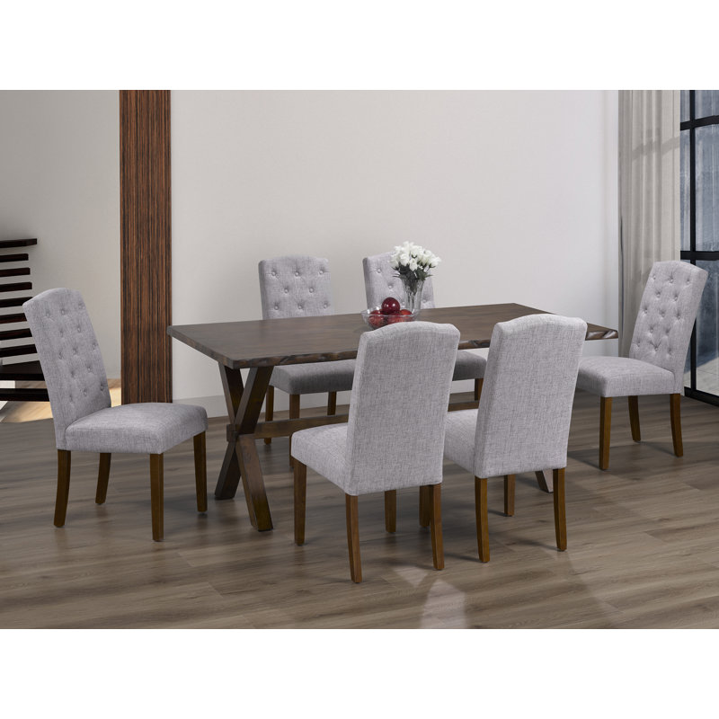 Chaise rembourrée Lisle, Gris