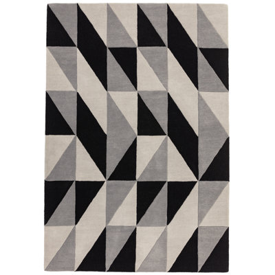 Jessamine Geometric Wool Hand Tufted Area Rug