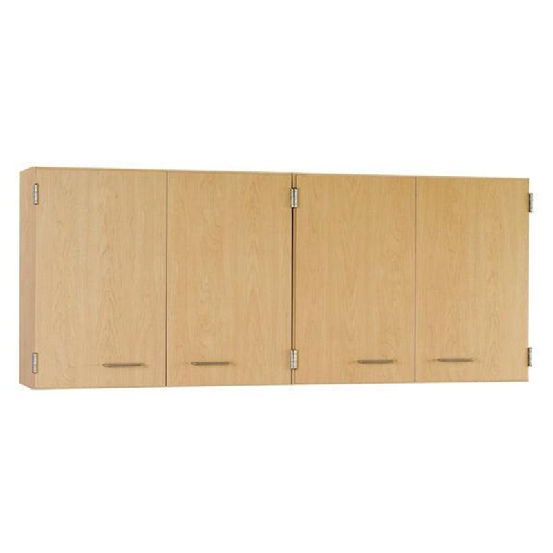 Armoires murales 72 "- deux portes doubles avec tablettes pleine largeur, verrouillables, Palmeraie orange