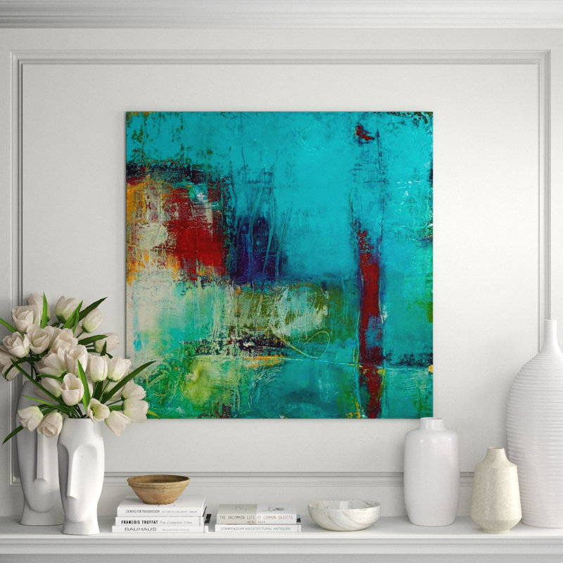Mighty Ocean II Painting by Ann Golumbuk, Plexi, 40" H x 40" W