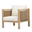 Ensemble de 2 chaises de patio d'extérieur en bois d'acacia