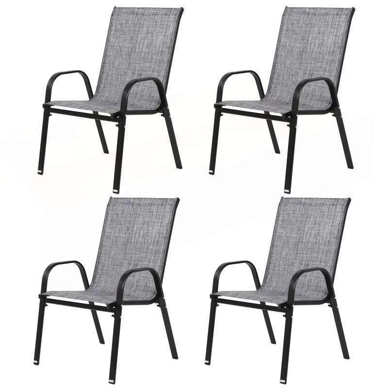 4 chaises de camping pour l'extérieur