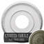 Médaillon de plafond H 12,5 po x l 12,5 po x P 0,75 po Bradford-73157502