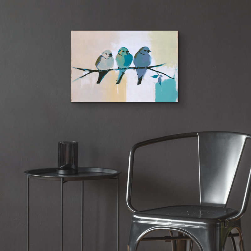  'Whispering Birds' by Svetlana Aleynikova Acrylic Glass Wall Art, 24" x 16"
