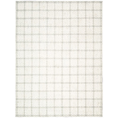 Tound Leather Geometric Indoor Rug