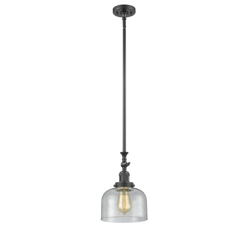 Estefan 1 - Light Bell Pendant, Oil Rubbed Bronze, Seedy