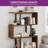 Chaneyra 56" H x 31.5" W Steel Geometric Bookcase-762523754