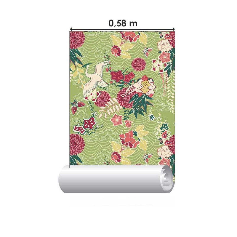 Rouleau de papier peint adhésif L 126 po x l 24 po Akosha