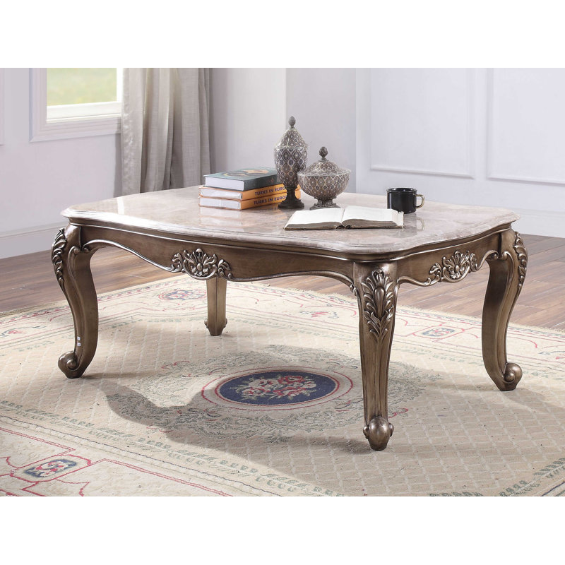 Imanni 2 - Piece Marble Top Living Room Table Set