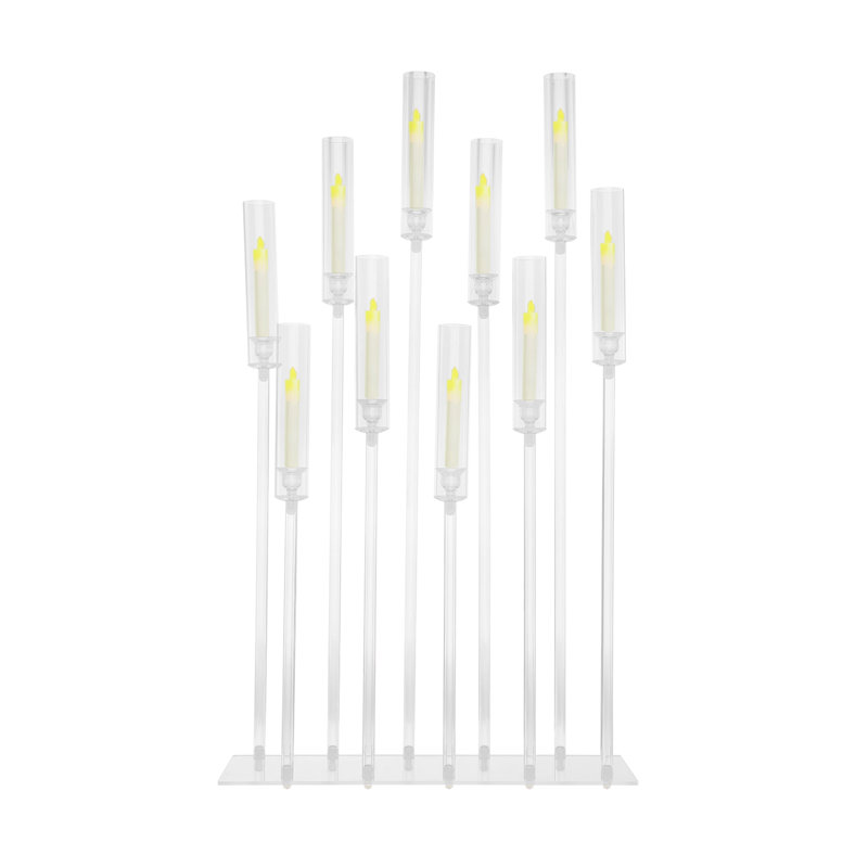4Pcs Acrylic Candle Holders, 10, 42.52" H x 11.02" W x 11.02" D