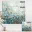 «Blue and Bronze Dots on Glass II», reproduction d'art sur toile tendue-55950378
