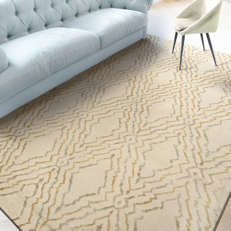 Geometric Area Rug, Rectangle 6' x 9'
