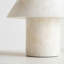 Lampe de bureau DEL blanc albâtre en pierre naturelle 7 po Alora