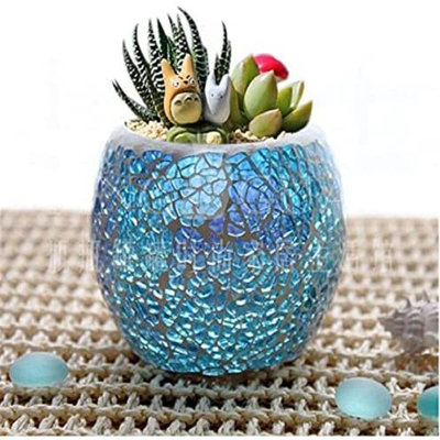 2 Piece Glass Tabletop Votive Holder Set