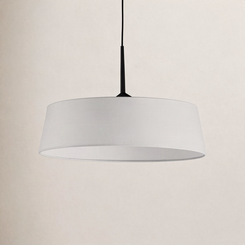 Melva 1 - Light LED Single Pendant, Black, 13.75" H x 21.25" W x 21.25" D