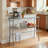 Accent Table, Console, Entryway, Narrow, Sofa, , , Clear Tempered Glass, Silver Metal, Contemporary,