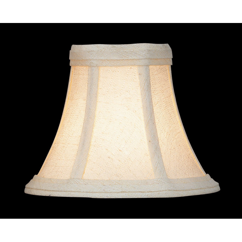Abat-jour de candélabre en chenille de 5 po (à pince) beige