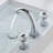 Widespread 2-handle Bathroom Faucet with Drain Assembly-93389874