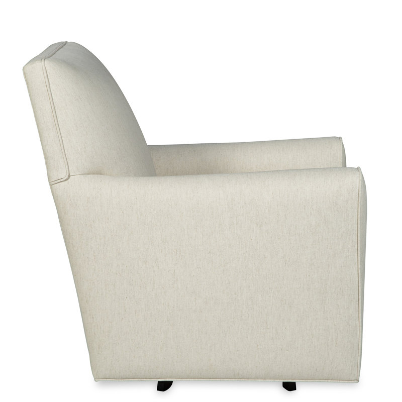 Mikeno 32" Wide Swivel Armchair, Nomad Beige Crypton®