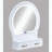 3-Piece Vanity Table and Stool Set with Built-in LED Mirror and Gold-Accented Handles-1900668552