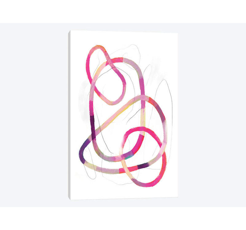 «Polychrome Tangle IV», impression sur toile, H 12 po x l 8 po x P 0,75 po, Toile tendue