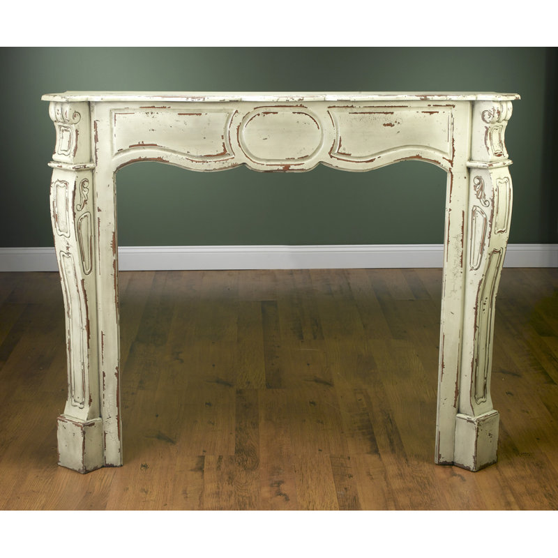 Cropsey Fireplace Surround, Distressed Parchment