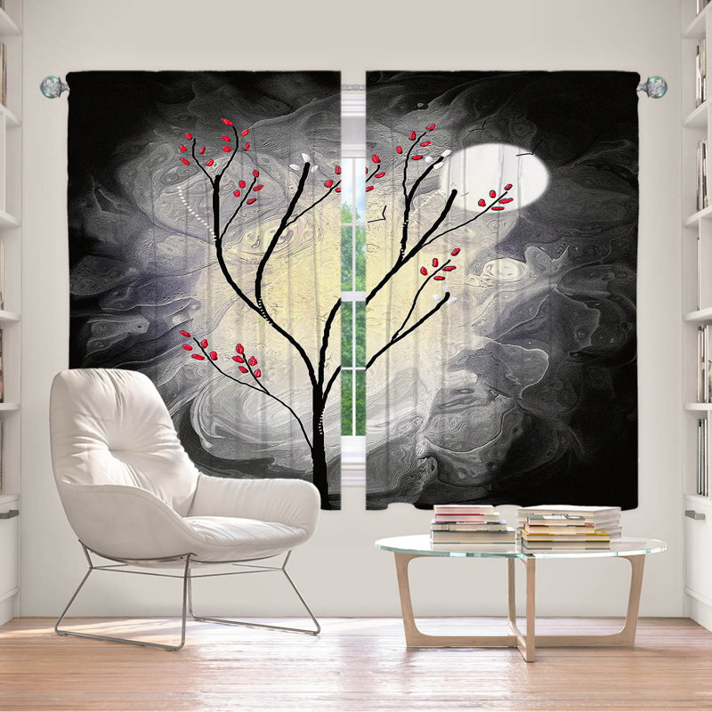 Paire de rideaux obscurcissant en polyester Holasice, L 56 po x L 78 po
