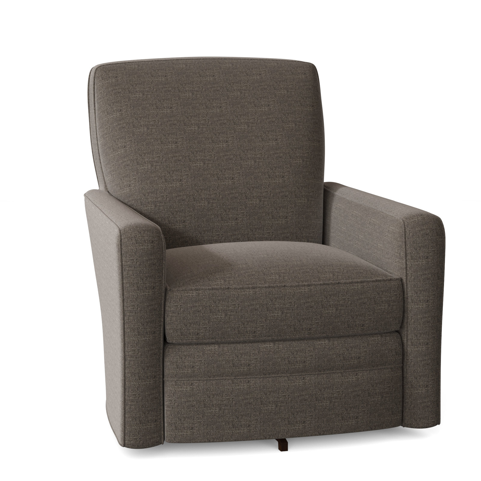 Idana Upholstered Swivel Armchair, Index 42 Gray Performance Twill, No