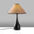 Stylish Metal Table Lamp, Black, 19.7 x 19.7 x 26.8 inches | Fabric Cap Ø4.7 x 9.8 inches | E27 Socket, Max 40W (Bulb Not Included) | Modern Design, Perfect for Living Room & Bedroom Decor, IP20 Rated-518120181-518120176