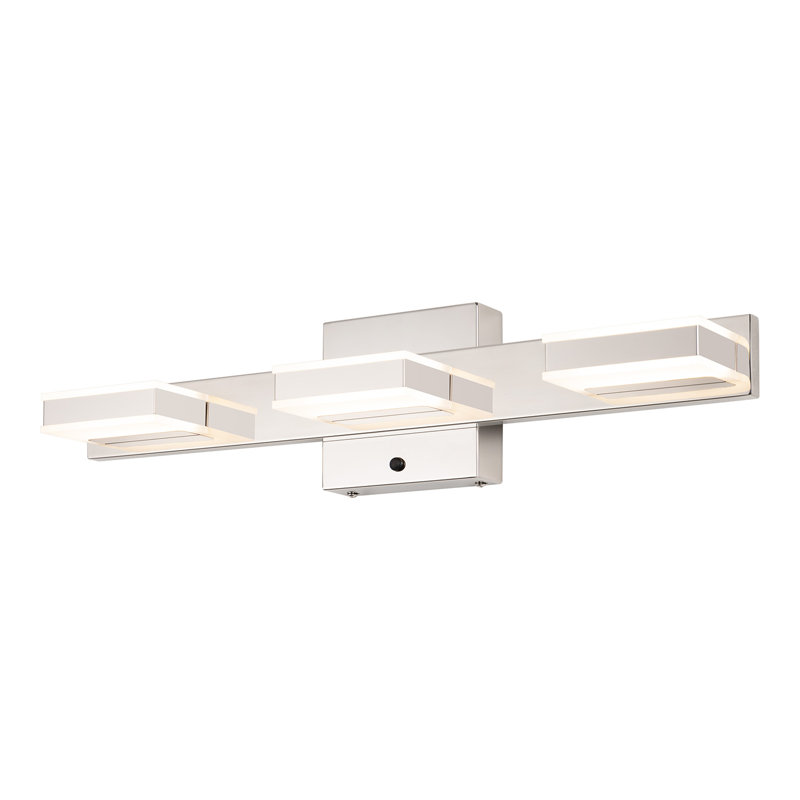 Charnessa Dimmable LED Vanity Light 3000K/4000K/5000K CCT Adjustable, 3, Chrome