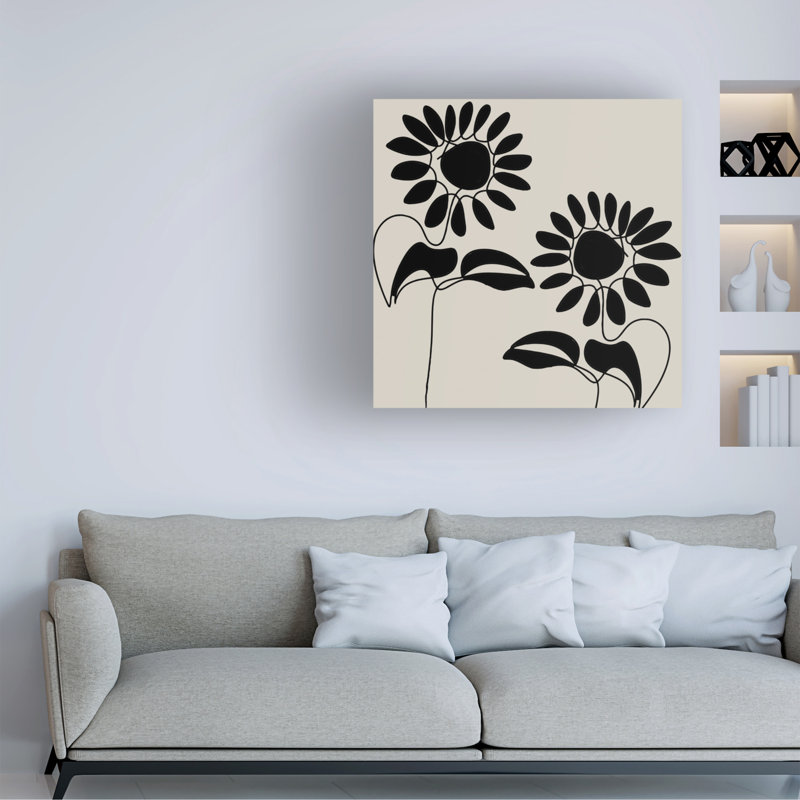 Art sur toile «Baisette», H 14 po x l 14 po