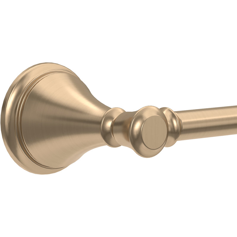 Cassidy Wall Mount Single Post Toilet Paper Holder Bath Hardware Accessory in Polished Chrome, Brilliance Champagne Bronze
