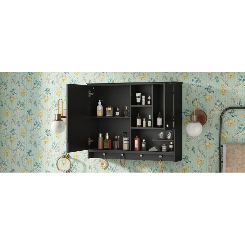 Armoire de salle de bain 36 po, Noir, noir, noir, noir