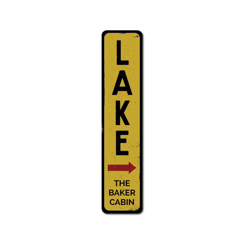 Plaque en aluminium Lake, H 6 po x l 24 po x P 0,063 po